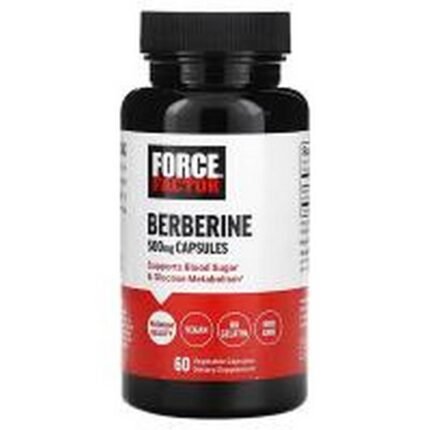 Blood Sugar Support -Force Factor Berberine 500 mg ,