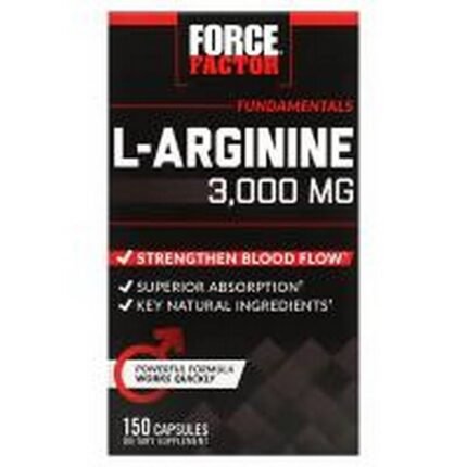 Improved blood circulation -Force Factor L-Arginine 3,000 mg,