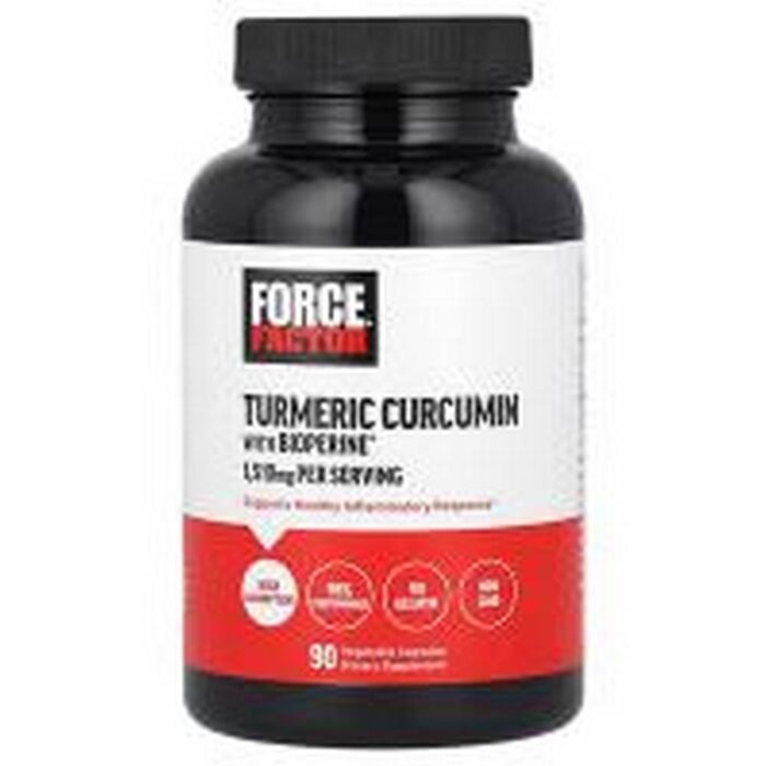 Anti-inflammatory action -Force Factor Turmeric Curcumin with BioPerine®,