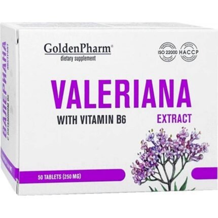 Promotes relaxation and reduces mild stress — Golden Pharm Valeriana Extract with Vitamin B6,