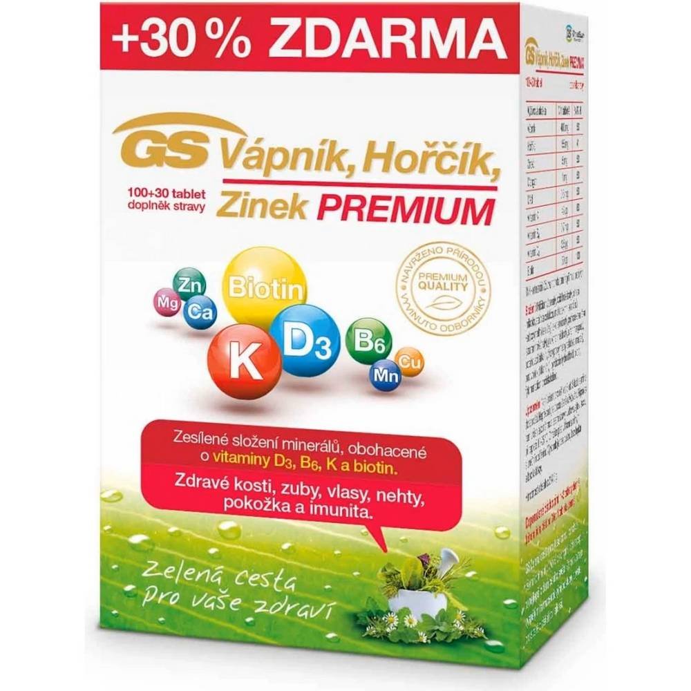gs calcium magnesium zinc premium130 Support for overall health — GS Calcium Magnesium Zinc Premium,