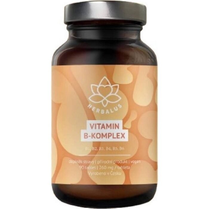Supports normal energy metabolism — Herbalus Vitamin B-Komplex B1, B2, B3, B4, B5, B6,