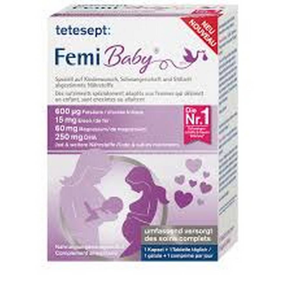 imagesFemibaby tetesept Femi Baby 30 tablets + 30 capsules Vitamin complex for pregnant and lactating women, 30 pcs