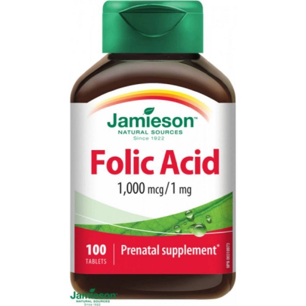 jamieson folic acid 1 mg100 Supports healthy pregnancy — Jamieson Folic Acid 1 mg,
