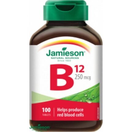 Supports normal energy levels — Jamieson Vitamin B12 Cyanocobalamin 250 mcg,