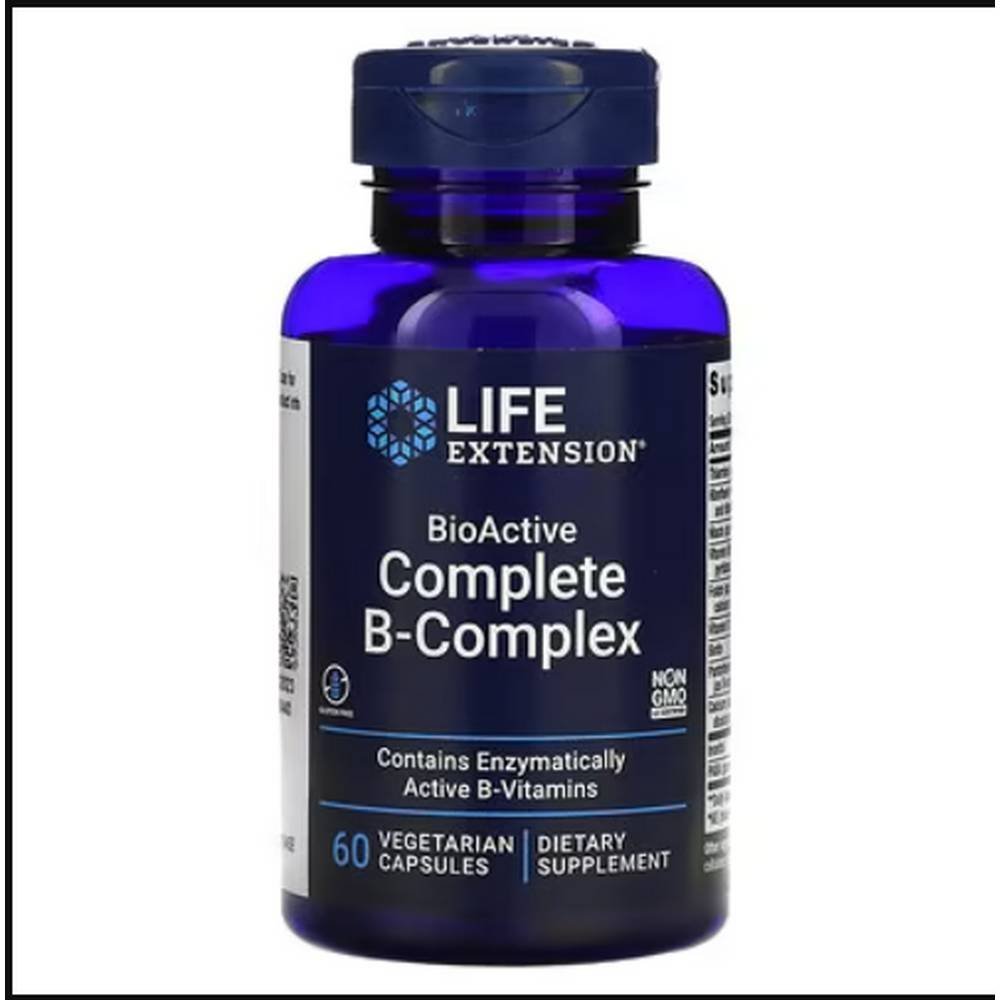 life extension bioactive complete b complex 60 Energy & Metabolism -Life Extension, BioActive Complete B-Complex,