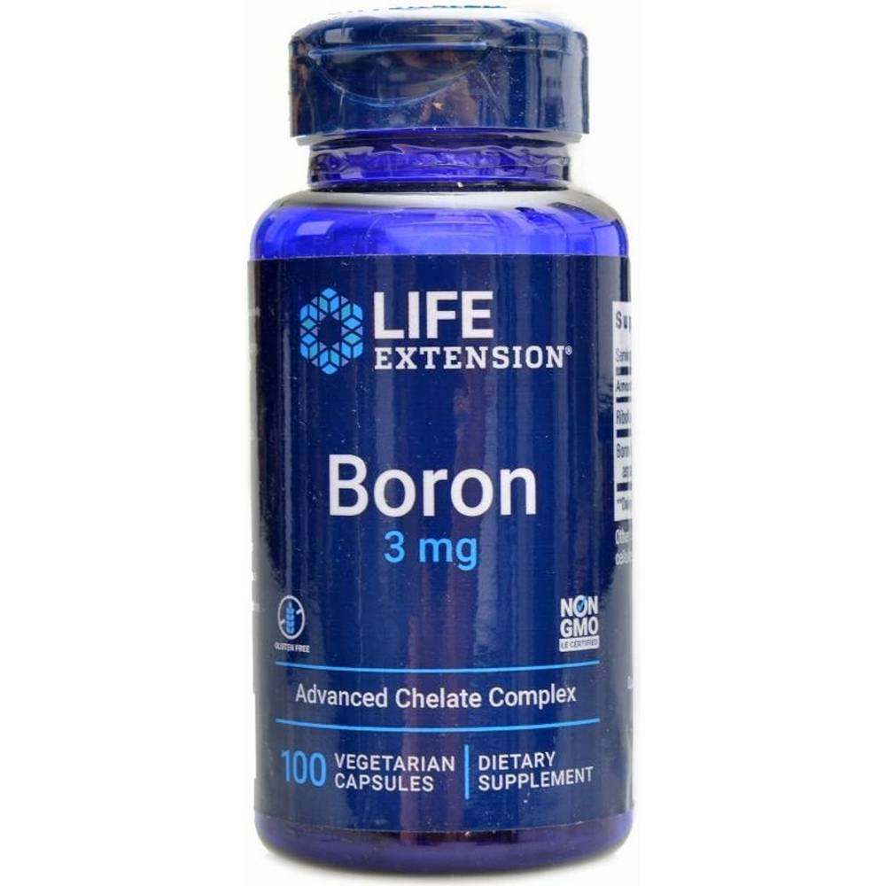 life extension boron 3 mg100 Supports bone strength and density — Life Extension Boron 3 mg,