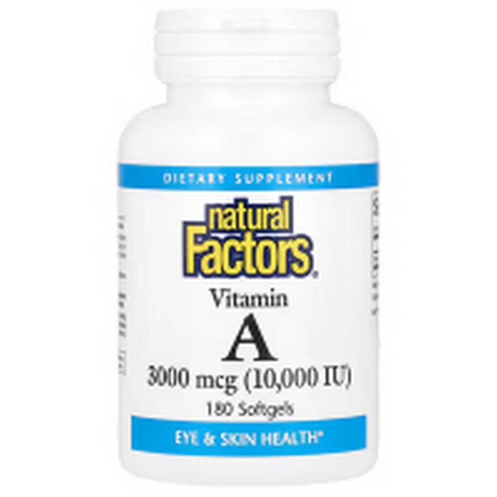 natural factors vitamin a 3000 mcg 10000 iu 180 Immune Support -Natural Factors, Vitamin A, 3,000 mcg (10,000 IU),