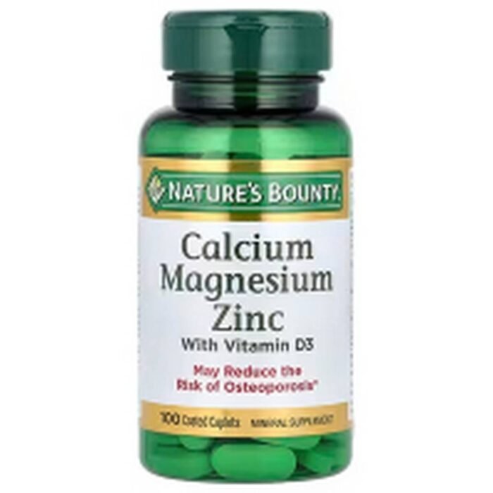 Strengthening bones and teeth-Nature's Bounty, Calcium Magnesium Zinc with Vitamin D3,