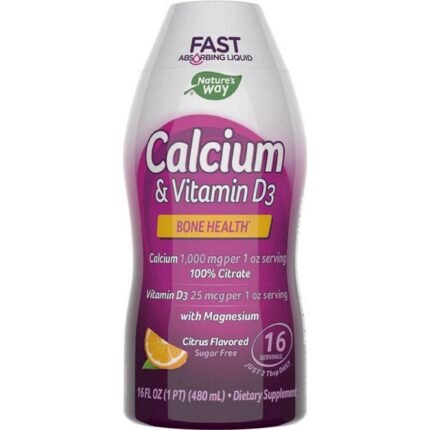 Calcium deficiency in the body — Natures Way Calcium & Vitamin D3, 480ml,