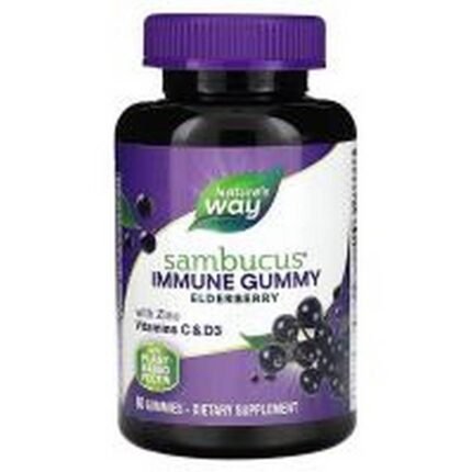 Immune System Support -Nature's Way Sambucus Immune Gummy Elderberry,