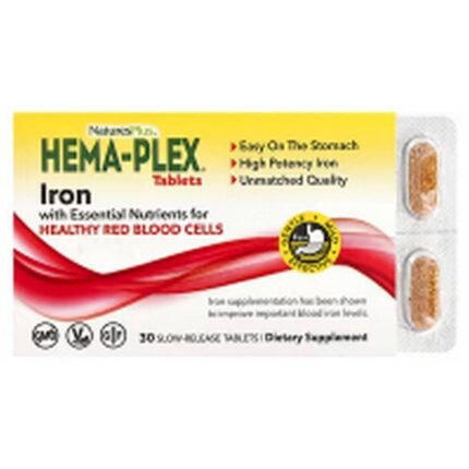 Immune System Support -NaturesPlus, Hema-Plex, Iron,