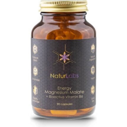 Supports energy production and reduces fatigue — NaturLabs Energy Magnesium Malate + Bioactive Vitamin B6,
