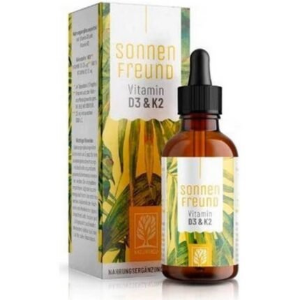 Supports bone health — Naturtreu Vitamin D3 + K2 MK7 vegan drops, 30 ml,
