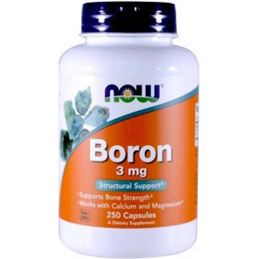 now foods boron 3mg250 Supports bone strength and density — Now Foods Boron 3mg,