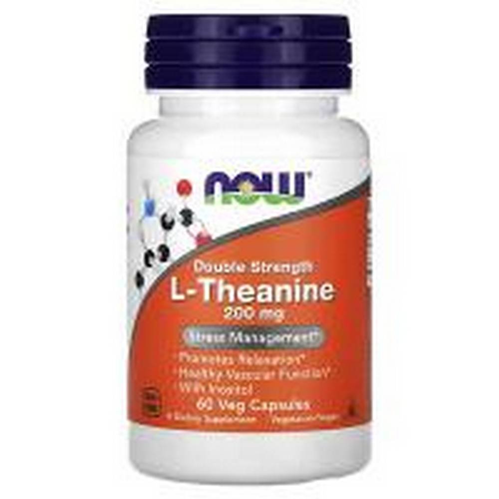 now foods double strength l theanine 200 mg60 now foods l teanina de doble potencia 200 mg 60 Stress Reduction - NOW Foods Double Strength L-Theanine 200 mg,