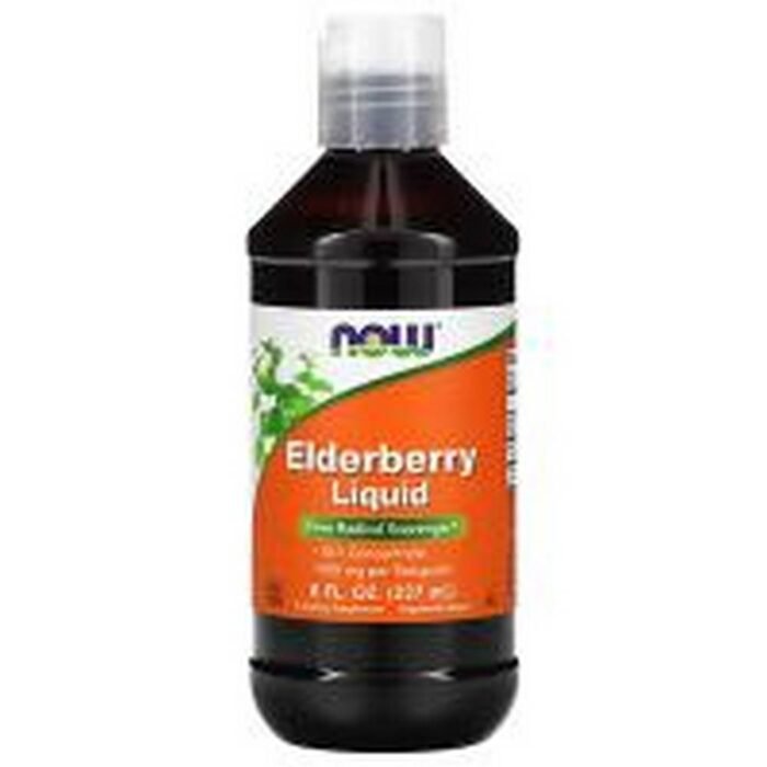 Immune System Support -NOW Fo.ods Elderberry Liquid 500 mg,