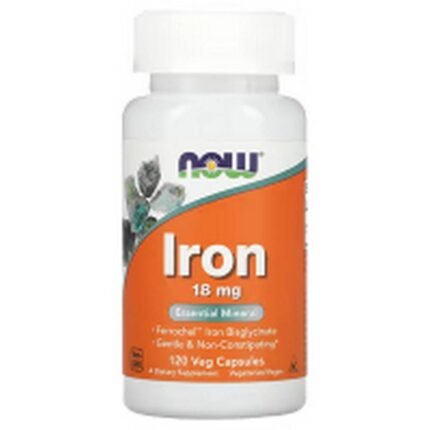 Immune System Support - NOW Foods, Iron, 18 mg,