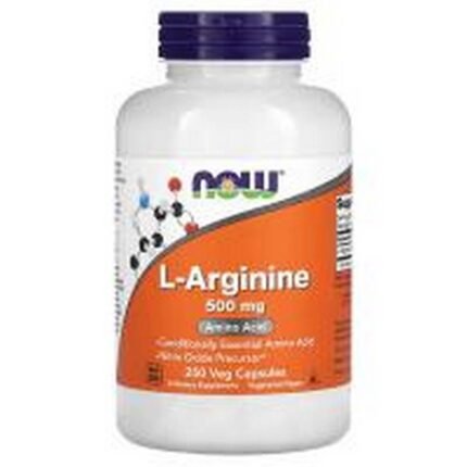 Improved Circulation - NOW Foods L-Arginine 500 mg,