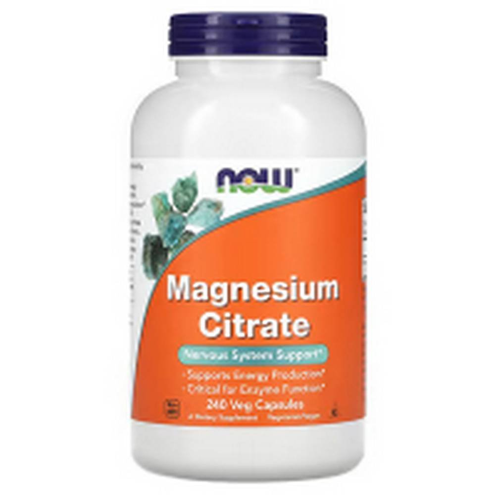 now foods magnesium citrate 400 mg 240 now foods citrato de magnesio 400 mg 240 Magnesium Deficiency -NOW Foods, Magnesium Citrate,