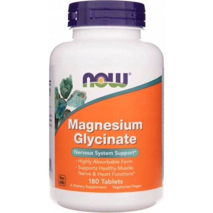 Muscle function support — Now Foods Magnesium Glycinate 100 mg,