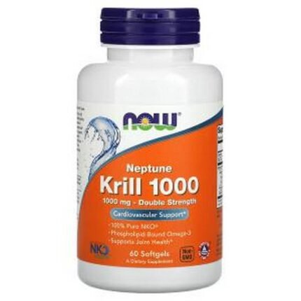 Cardiovascular Support-NOW Foods Neptune Krill 1000, Double Strength, 1,000 mg,