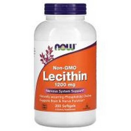 Heart Health Support-NOW Foods Non-GMO Lecithin 1200 mg,