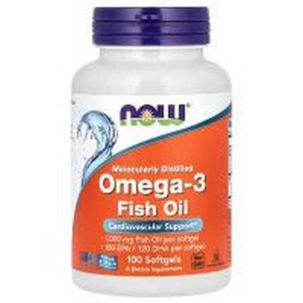 Cardiovascular Support-NOW Foods Omega-3 Fish Oil, 1,000 mg, 180 EPA - 120 DHA,