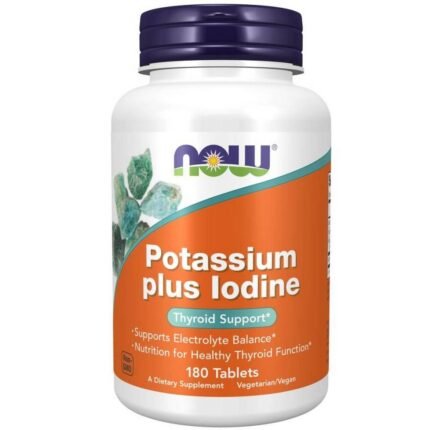 Thyroid support — Now Foods Potassium Plus Iodine,