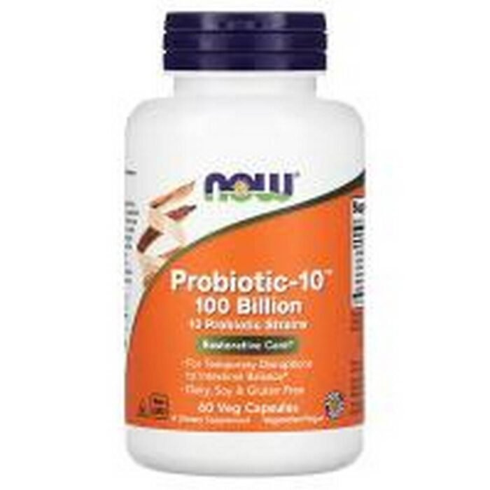 Gut Microflora Support - NOW Foods Probiotic-10 100 Billion,