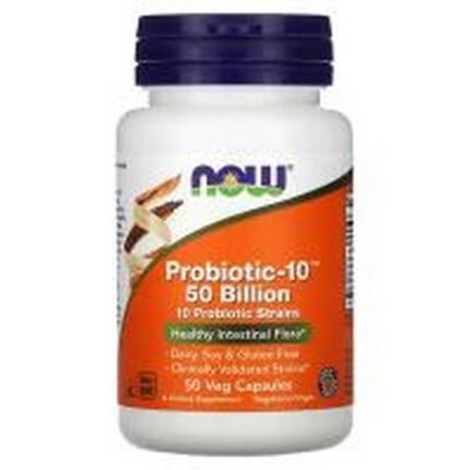 Gut Microflora Support - NOW Foods Probiotic-10 50 Billion,