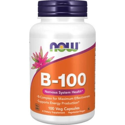 Soutient le métabolisme énergétique — NOW Foods Vitamin B-100 Complex,