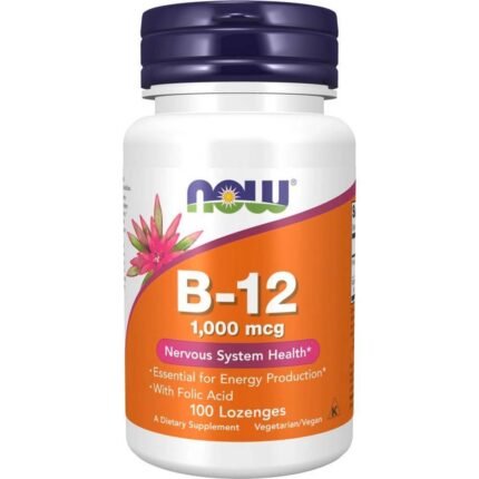 Supports red blood cell formation — NOW Foods Vitamin B12 with Folic Acid 1000 mcg,