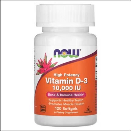 Bone & Teeth Health -NOW Foods, Vitamin D-3, High Potency, 10,000 IU,