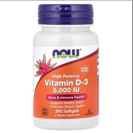 Bone & Teeth Health -NOW Foods, Vitamin D-3, High Potency, 5,000 IU,