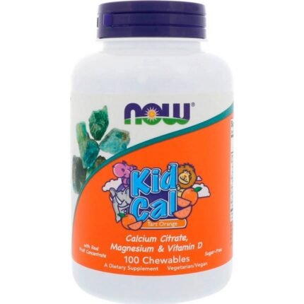 Calcium deficiency in children — Now Kid Calcium Chewable Tart Orange,