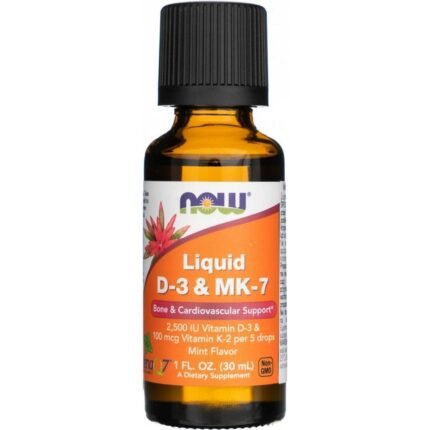 Supports bone health — NOW Liquid D-3 & MK-7,