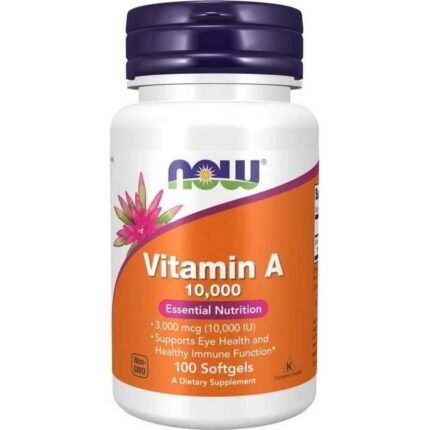 Supports healthy vision and eye function — Now Vitamin A+D 10,000 IU / 400 IU,