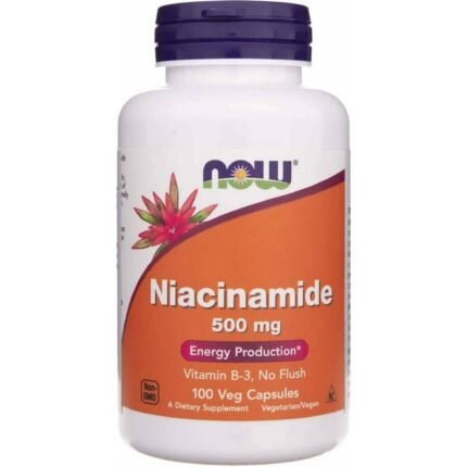 Supports energy metabolism — Now Vitamin B3 Nicotinamide 500 mg,