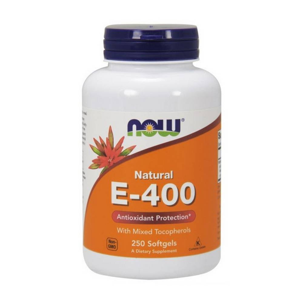 now vitamin e 400 iu250 Provides antioxidant protection β GreenFood Nutrition Vitamin E D-Alpha Tocopheryl, 90