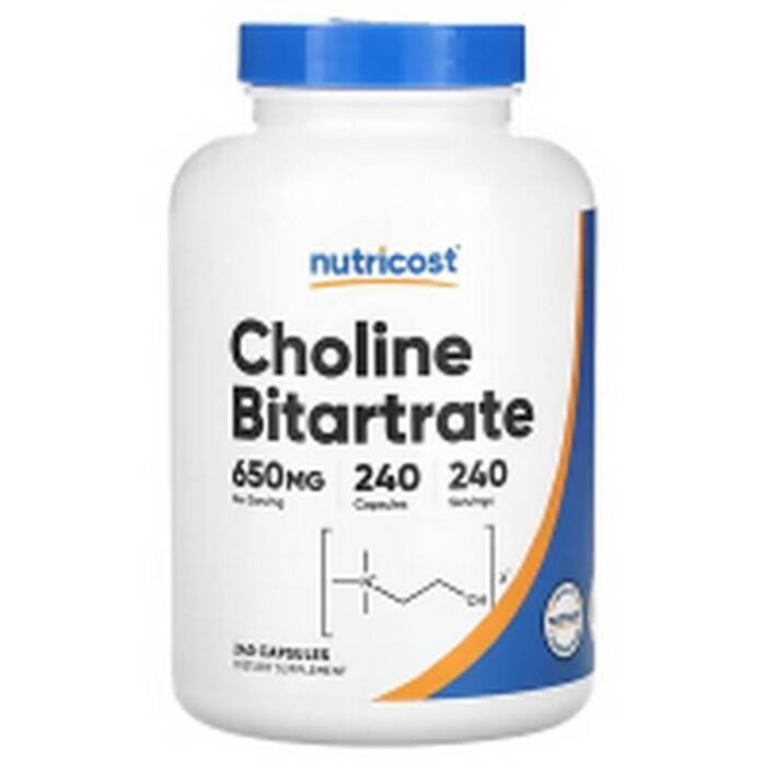 Brain Health - Nutricost, Choline Bitartrate, 650 mg ,