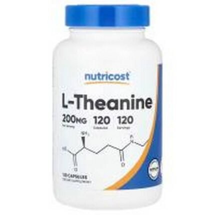 Stress Reduction -Nutricost L-Theanine 200 mg,