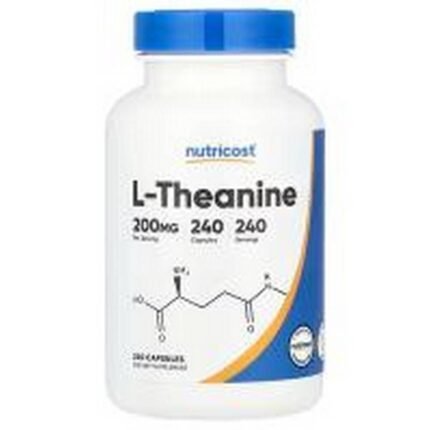 Stress Reduction -Nutricost L-Theanine 200 mg,