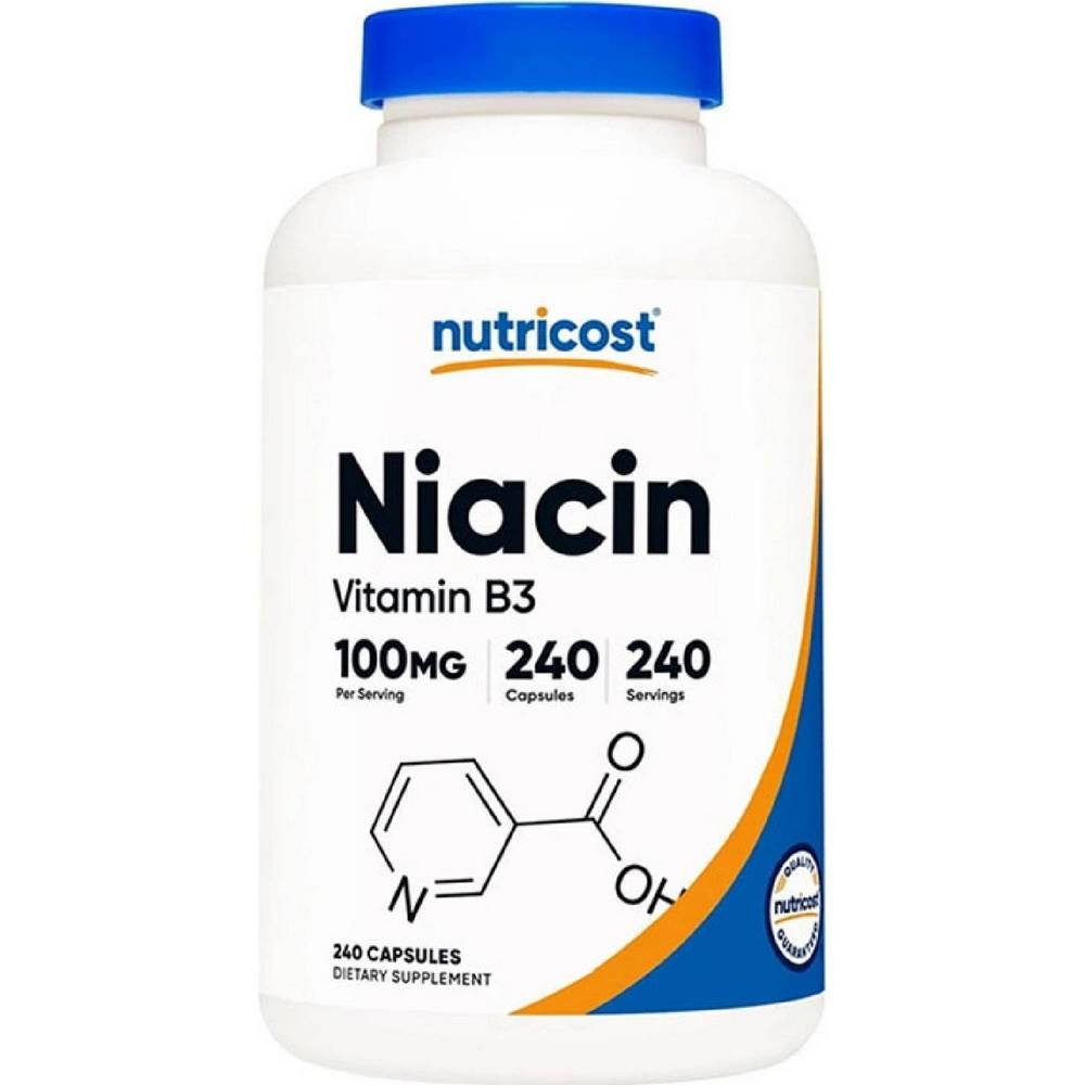 nutricost vitamin b3 niacin 100 mg240 Supports energy metabolism β Nutricost Vitamin B3 Niacin 100 mg,
