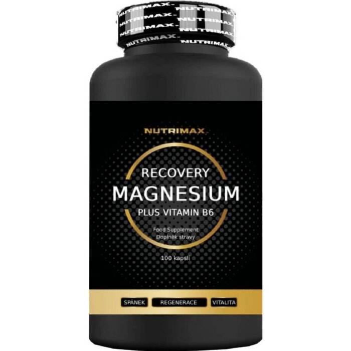 Supports nervous system function — NutriMax Recovery Magnesium 1000 mg Magnesium + Vitamin B6,