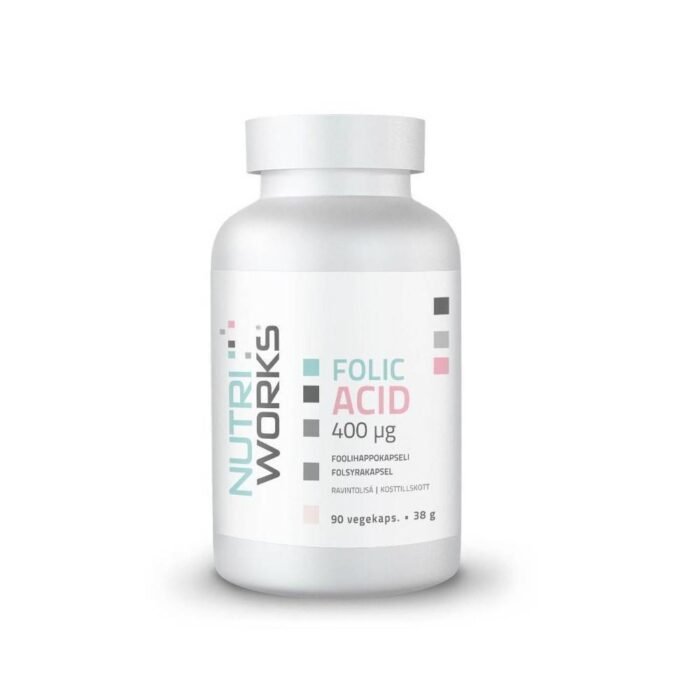 Supports normal immune system function — NutriWorks Folic Acid 400 µg,