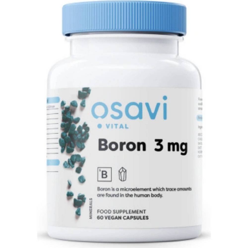 osavi boron 3 mgvegetable60 Supports bone strength and density β Osavi Boron 3 mg, vegetable,