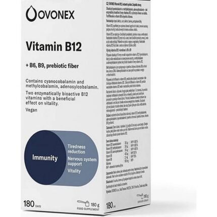 Supports normal energy levels — Ovonex Vitamin B12 Instant Powder, 180g,