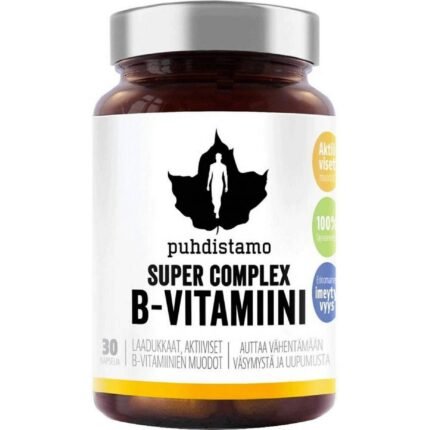 Supports energy metabolism — Puhdistamo Super Vitamin B Complex,