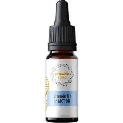 Supports normal blood clotting — Puravia LABS Vitamin K1 in MCT oil, 10 ml,